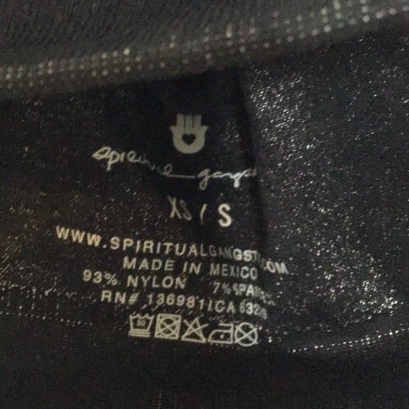 Spiritual Gangster Snakeskin Print Sports Bra size XS/S.  Black/gray - Picture 5 of 6